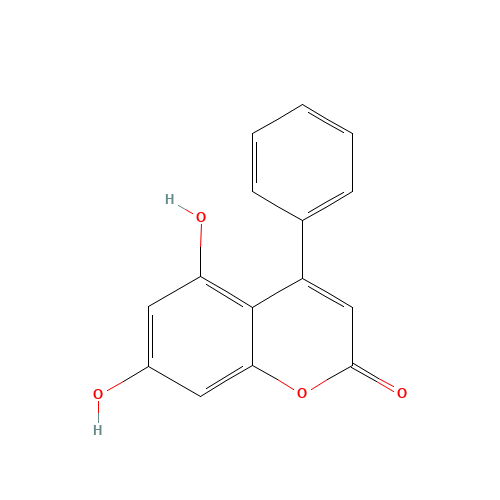5 7-DIHYDROXY-4-PHENYLCOUMARIN (CAS: 7758-73-8) - Chemical Structure and Molecular Formula 