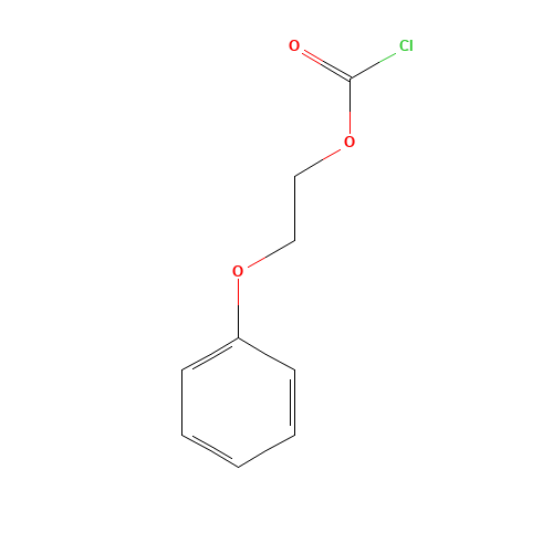 2-Phenoxyethyl chloroformate (CAS: 34743-87-8) - Chemical Structure and Molecular Formula 