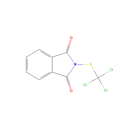 Folpet (CAS: 133-07-3) - Chemical Structure and Molecular Formula 