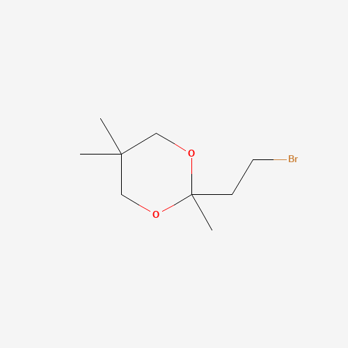 2-(2-BROMOETHYL)-2 5 5-TRIMETHYL-1 3- (CAS: 87842-52-2) - Chemical Structure and Molecular Formula 