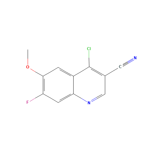 4-CHLORO-7-FLUORO-6-METHOXY-QUINOLINE-3-CARBONITRILE (CAS: 622369-40-8) - Related Chemical Product