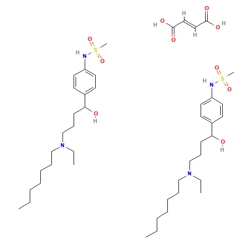 Ibutilide fumarate (CAS: 122647-32-9) - Chemical Structure and Molecular Formula 