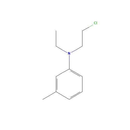 N-Ethyl-N-chloroethyl-3-toluidine (CAS: 22564-43-8) - Chemical Structure and Molecular Formula 