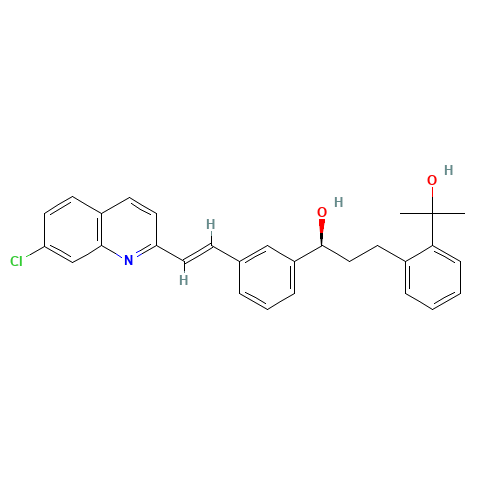 1-{3-[2-(7-Chloro-quinolin-2-yl)-vinyl]-phenyl}-3-[2-(1-hydroxy-1-methyl-ethyl)-phenyl]-propan-1-ol (CAS: 142569-70-8) - Related Chemical Product
