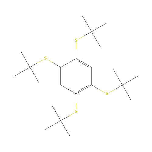 1,2,4,5-TETRAKIS(TERT-BUTYLTHIO)BENZENE (CAS: 447463-65-2) - Related Chemical Product