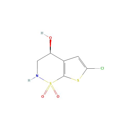 (S)-6-CHLORO-1,1-DIOXO-1,2,3,4-TETRAHYDRO-1LAMBDA*6*-THIENO[3,2-E][1,2]THIAZIN-4-OL (CAS: 160982-16-1) - Related Chemical Product