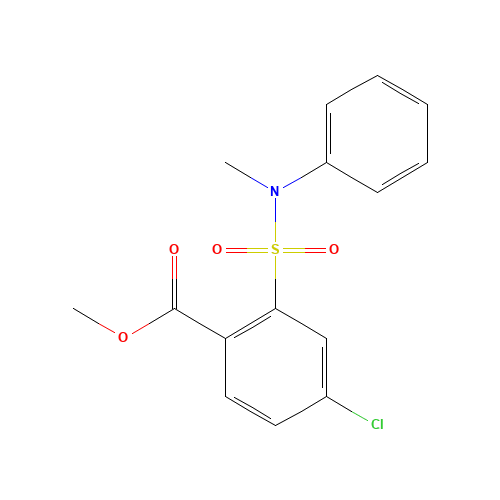 Methyl 4-chloro-2-(N-methyl-N-phenylsulphonamide)benzoate (CAS: 914221-64-0) - Related Chemical Product