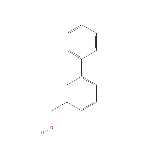 3-Biphenylmethanol (CAS: 69605-90-9) - Chemical Structure and Molecular Formula 