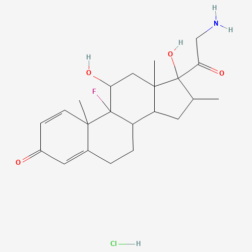 21-Amino-9-fluoro-11,17-dihydroxy-16-methylpregna-1,4-diene-3,20-dione hydrochloride (CAS: 744254-10-2) - Related Chemical Product