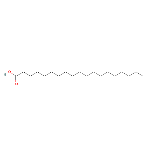 NONADECANOIC ACID (CAS: 646-30-0) - Chemical Structure and Molecular Formula 