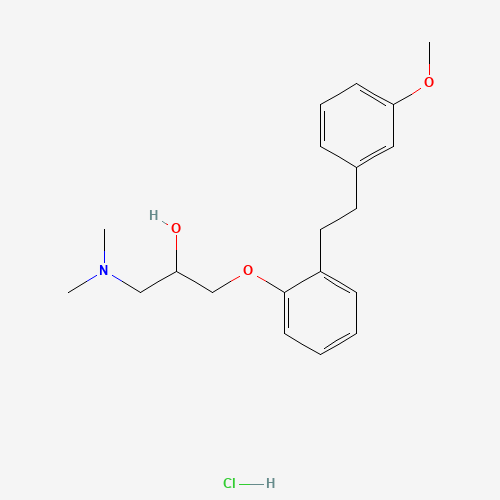 1-(Dimethylamino)-3-[2-[2-(3-methoxyphenyl)ethyl]phenoxy]-2-propanol hydrochloride (CAS: 135261-74-4) - Related Chemical Product