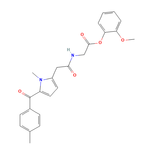 Amtolmetin guacil (CAS: 87344-06-7) - Chemical Structure and Molecular Formula 