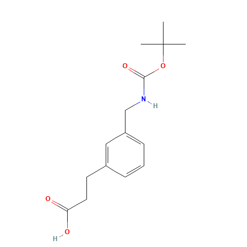 3-(3-((TERT-BUTOXYCARBONYLAMINO)METHYL)PHENYL)PROPANOIC ACID (CAS: 171663-00-6) - Related Chemical Product