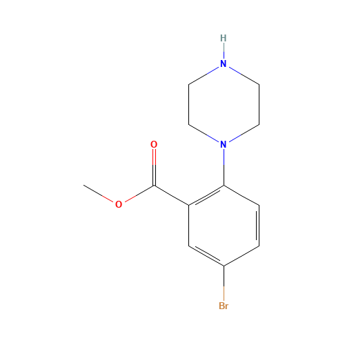methyl 5-bromo-2-(piperazin-1-yl)benzoate (CAS: 1131587-86-4) - Related Chemical Product