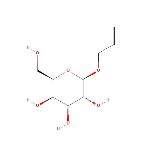 ALLYL-BETA-D-GALACTOPYRANOSIDE (CAS: 2595-07-5) - Chemical Structure and Molecular Formula 