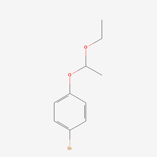 4-Bromophenyl 1-ethoxyethyl ether (CAS: 90875-14-2) - Chemical Structure and Molecular Formula 