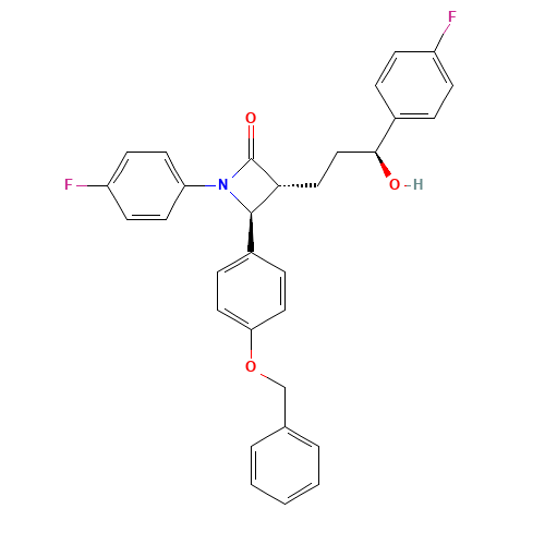 2-AZETIDINONE,1-(4-FLUOROPHENYL)-3-[(3S)-3-(4-FLUOROPHENYL)-3-HYDROXYPROPYL]-4-[4-(PHENYLMETHOXY)PHENYL]-,(3R,4S)- (CAS: 163222-32-0) - Related Chemical Product