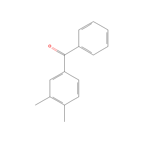 3,4-Dimethylbenzophenone (CAS: 2571-39-3) - Chemical Structure and Molecular Formula 
