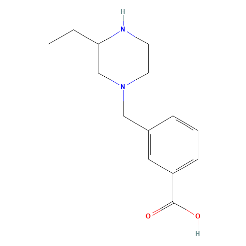 1-(3-carboxyphenyl methyl)-3-ethyl-piperazine (CAS: 1131622-40-6) - Related Chemical Product