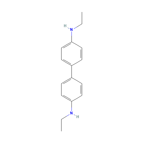 N-ethyl-4-(4-ethylaminophenyl)aniline (CAS: 6290-86-4) - Chemical Structure and Molecular Formula 