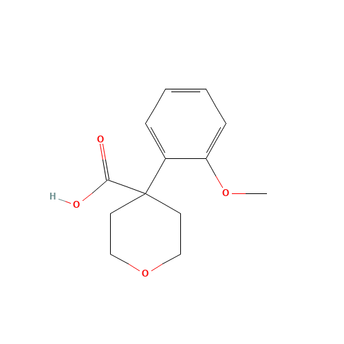 4-(2-methoxyphenyl)tetrahydro-2H-pyran-4-carboxylic acid (CAS: 1039931-72-0) - Chemical Structure and Molecular Formula 