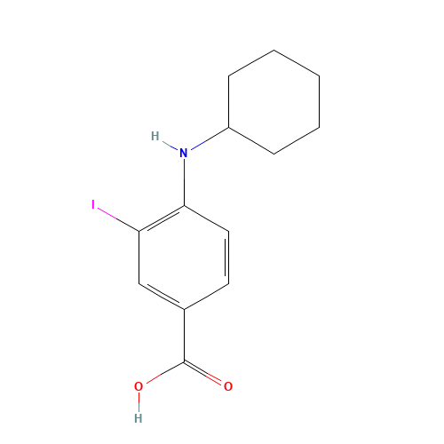 4-(cyclohexylamino)-3-iodobenzoic acid (CAS: 1131614-62-4) - Related Chemical Product