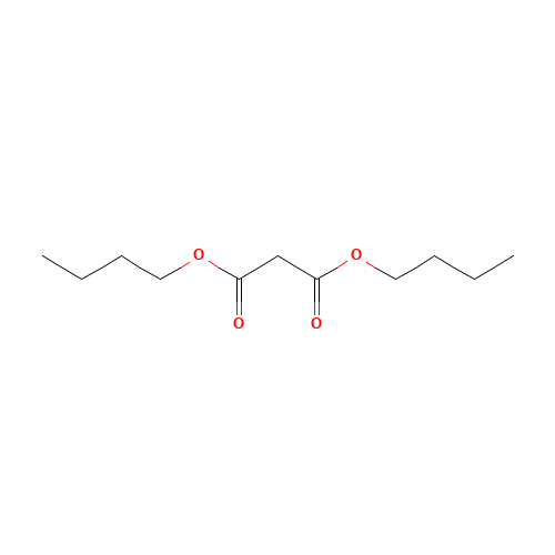 MALONIC ACID DI-N-BUTYL ESTER (CAS: 1190-39-2) - Chemical Structure and Molecular Formula 
