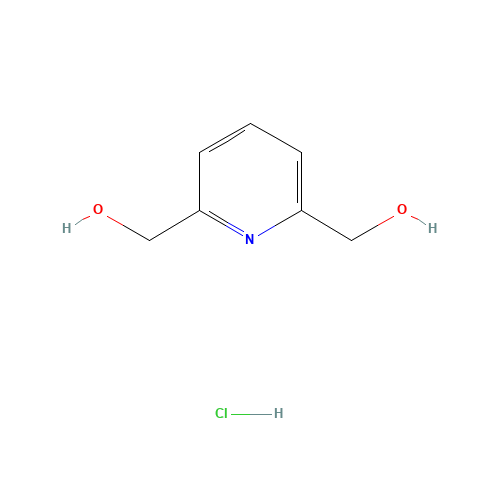 2,6-Pyridinedimethanol hydrochloride (CAS: 21197-76-2) - Chemical Structure and Molecular Formula 