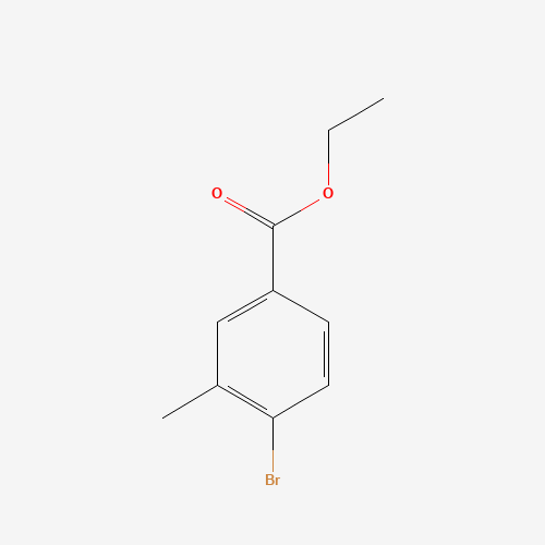 ETHYL 4-BROMO-3-METHYLBENZOATE (CAS: 160313-69-9) - Chemical Structure and Molecular Formula 