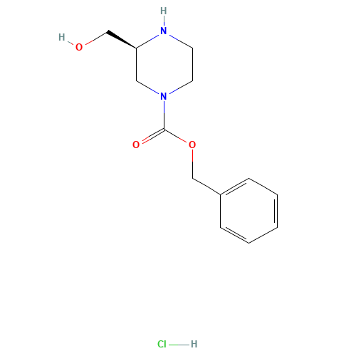 (S)-benzyl 3-(hydroxymethyl)piperazine-1-carboxylate hydrochloride (CAS: 930782-84-6) - Related Chemical Product