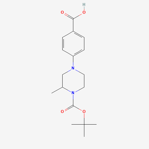 4-(4-(tert-butoxycarbonyl)-3-methylpiperazin-1-yl)benzoic acid (CAS: 1131594-97-2) - Related Chemical Product
