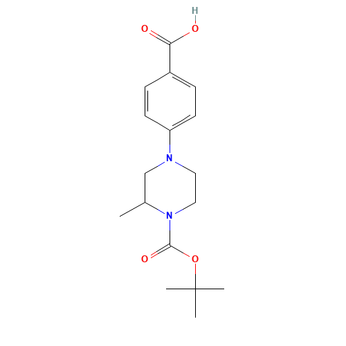 4-(4-(tert-butoxycarbonyl)-3-methylpiperazin-1-yl)benzoic acid (CAS: 1131594-97-2) - Related Chemical Product