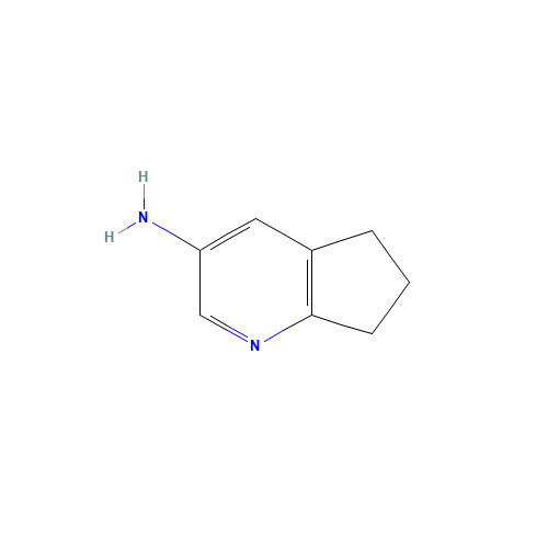 5H-Cyclopenta[b]pyridin-3-amine,6,7-dihydro-(9CI) (CAS: 178209-29-5) - Chemical Structure and Molecular Formula 