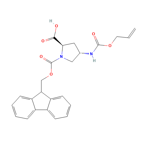 (2R,4S)-4-Alloc-amino-1-Fmoc-Pyrrolidine-2-carboxylic acid (CAS: 549534-58-9) - Related Chemical Product
