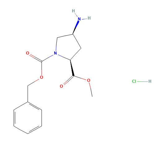 (2S,4S)-1-CBZ-4-amino Pyrrolidine-2-carboxylic acid methylester-HCl (CAS: 207304-86-7) - Related Chemical Product