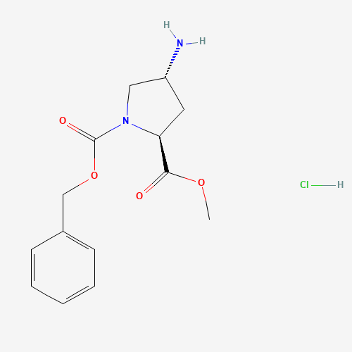 (2S,4R)-4-amino-1-benzyloxycarbonyl-pyrrolidine-2-carboxylic acid-methyl ester hydrochloride (CAS: 409325-33-3) - Related Chemical Product