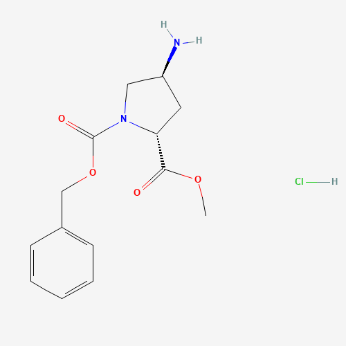 (2R,4S)-4-AMINO-1-CBZ-PYRROLIDINE-2-CARBOXYLIC ACID METHYL ESTER-HCl (CAS: 489446-77-7) - Related Chemical Product