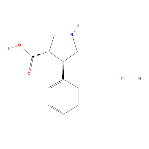 (TRANS)-4-PHENYL-PYRROLIDINE-3-CARBOXYLIC ACID-HCL (CAS: 1049755-65-8) - Related Chemical Product