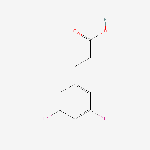 3-(3,5-DIFLUOROPHENYL)PROPIONIC ACID (CAS: 84315-24-2) - Chemical Structure and Molecular Formula 