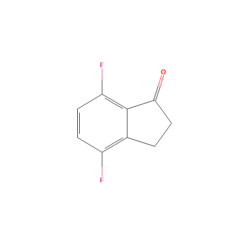 4,7-DIFLUOROINDAN-1-ONE (CAS: 130408-16-1) - Chemical Structure and Molecular Formula 