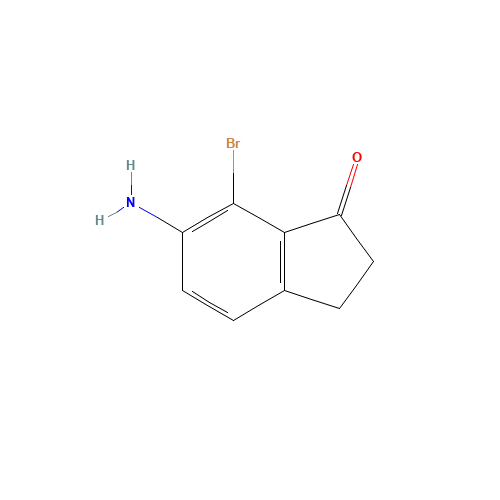 6-amino-7-bromo-2,3-dihydro-1H-inden-1-one (CAS: 681246-49-1) - Related Chemical Product
