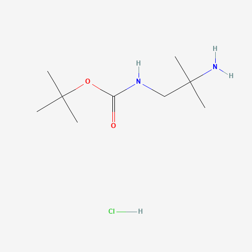 1-N-Boc-2-methylpropane-1,2-diamine (CAS: 1179361-35-3) - Chemical Structure and Molecular Formula 