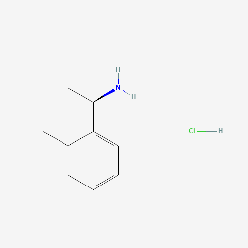 (1R)-1-(2-METHYLPHENYL)PROPYLAMINE-HCl (CAS: 856562-93-1) - Chemical Structure and Molecular Formula 