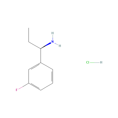 (R)-1-(3-FLUOROPHENYL)PROPAN-1-AMINE-HCl (CAS: 1168139-41-0) - Related Chemical Product