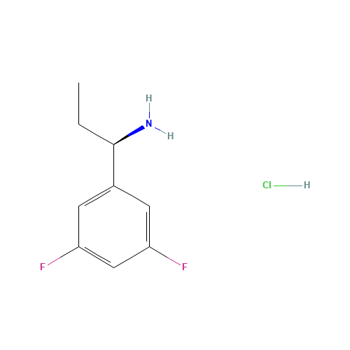 (R)-1-(3,5-DIFLUOROPHENYL)PROPAN-1-AMINE-HCl (CAS: 473733-16-3) - Related Chemical Product