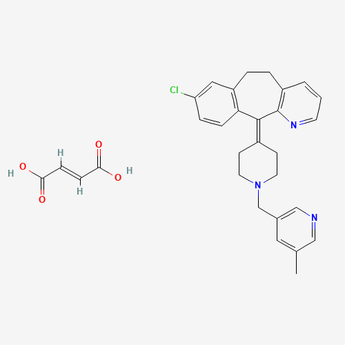 8-Chloro-6,11-dihydro-11-[1-[(5-methyl-3-pyridyl)methyl]-4-piperidylidene]-5H-benzo[5,6]cyclohepta[1,2-b]pyridine fumarate (CAS: 182349-12-8) - Related Chemical Product