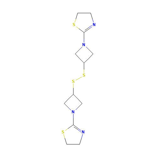 Thiazole,2,2'-[dithiobis(3,1-azetidinediyl)]bis[4,5-dihydro- (CAS: 384330-54-5) - Related Chemical Product