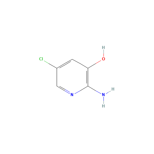 2-Amino-3-hydroxy-5-chloropyridine (CAS: 40966-87-8) - Chemical Structure and Molecular Formula 