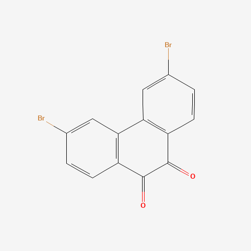 3,6-Dibromo-phenanthrenequinone (CAS: 53348-05-3) - Chemical Structure and Molecular Formula 
