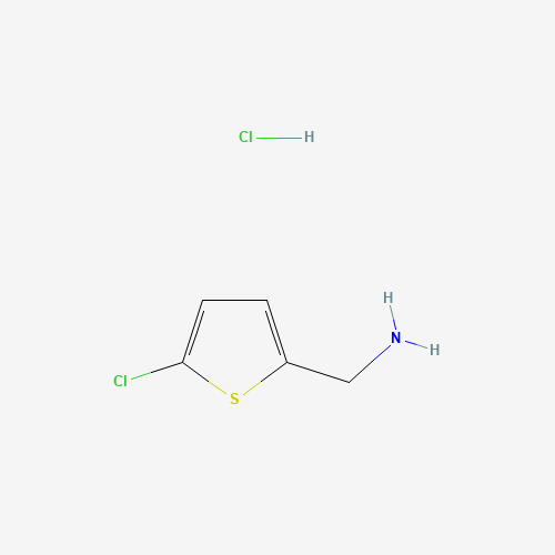 (5-chlorothiophen-2-yl)methanamine hydrochloride (CAS: 548772-41-4) - Chemical Structure and Molecular Formula 